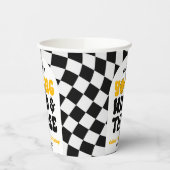 Young Wild & Three Retro Third 3rd Birthday Party Pappbecher (Links)