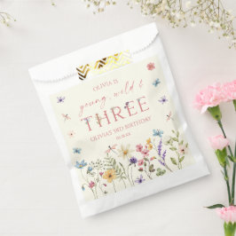 Young Wild & Three Wildflower 3rd Birthday Party Geschenktütchen