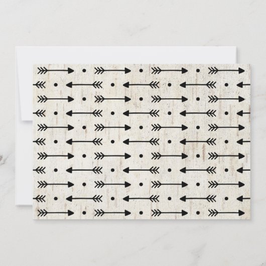 Young Wild und drei Einladung rustikale Lumberjack (Rückseite)