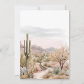 Young Wild und Three Wüste Cowgirl Geburtstag Einladung (Rückseite)