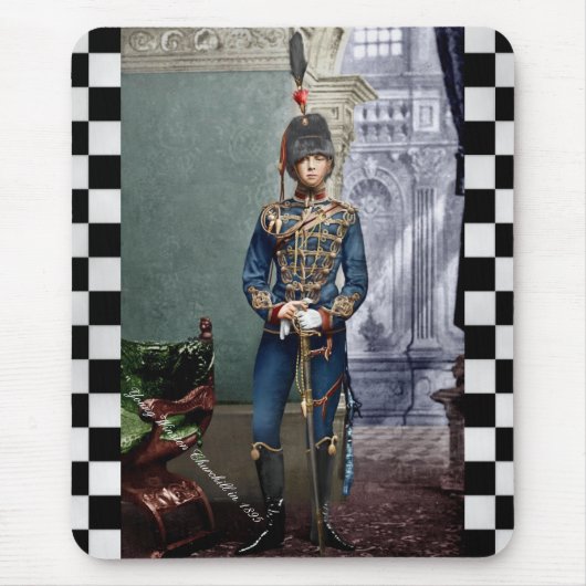 Young Winston Churchill in 1895 Mousepad (Vorne)