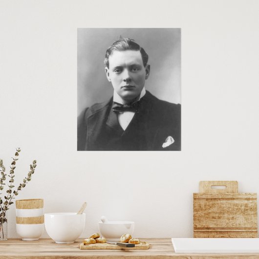 Young Winston Churchill Poster (Küche)