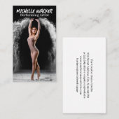 Young Woman Darstellend Dance Visitenkarte (Vorne/Hinten)