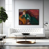 Young Woman in Green, William James Glackens Poster