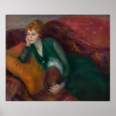 Young Woman in Green, William James Glackens Poster (Vorne)