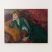 Young Woman in Green, William James Glackens Puzzle (Horizontal)