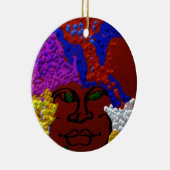 Young Woman in the Flower Mist Keramik Ornament (Rechts)