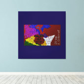 Young Woman in the Flower Mist Leinwanddruck (Insitu (Holzboden))