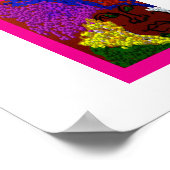 Young Woman in the Flower Mist Poster (Ecke)