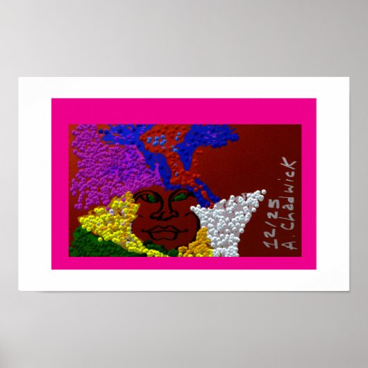 Young Woman in the Flower Mist Poster (Vorne)