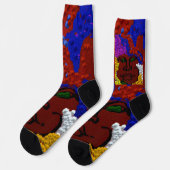 Young Woman in the Flower Mist Socken (Linkes Detail)