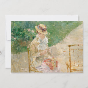Young Woman Knitting   Berthe Morisot