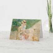 Young Woman Knitting | Berthe Morisot Karte (Vorderseite)