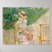Young Woman Knitting | Berthe Morisot Poster (Vorne)