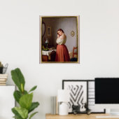 Young Woman Plaiting your Haair Poster (Heimbüro)