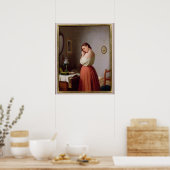Young Woman Plaiting your Haair Poster (Küche)