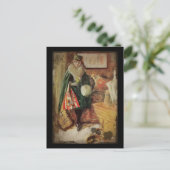 Young Woman Traveller Postkarte (Stehend Vorderseite)