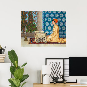 Young Women Reading   Osman Hamdi Bey   Poster