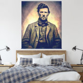 Young Wyatt Earp 1870 Leinwanddruck (Insitu (Schlafzimmer))