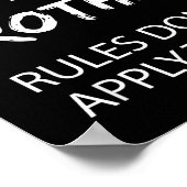 Youngest Brother Shirt Rules Don't Apply To Me Fun Poster (Ecke)