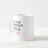 Youngest Child – Rules Don't Apply to Me Custom Kaffeetasse (Vorderseite Links)