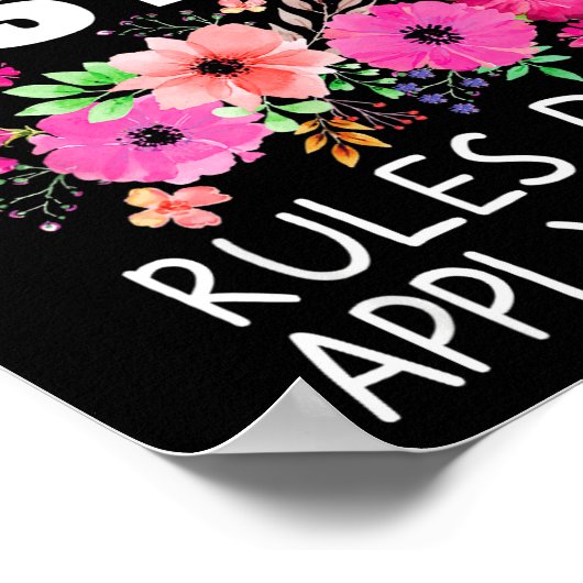 Youngest Sister Shirt Rules Don't Apply To Me Matc Poster (Ecke)