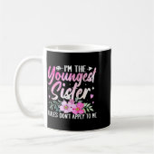 Youngest Sister Tee Rules Don't Apply To Me Funny Kaffeetasse (Links)
