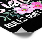 Youngest Sister Tee Rules Don't Apply To Me Funny  Poster (Ecke)