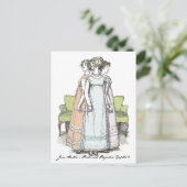 Youngest & Tallest, Jane Austen Pride & Prejudice Postkarte (Stehend Vorderseite)