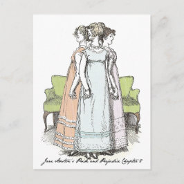 Youngest & Tallest, Jane Austen Pride & Prejudice Postkarte