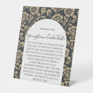 YOUNGSTOWN COOKIE TABLE SIGN WEDING SOCKELSCHILD