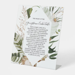YOUNGSTOWN COOKIE TABLE SIGN WEDING SOCKELSCHILD
