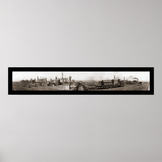 Youngstown OH Foto 1910 Poster (Vorne)