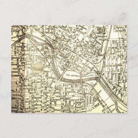 Youngstown, OH Vintage Karte (Vorderseite)