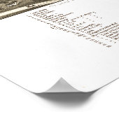 Youngstown Ohio 1882 Antique Panoramabalkarte Poster (Ecke)