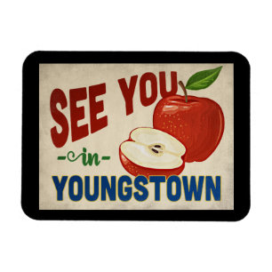Youngstown Ohio Apfel - Vintage Reise Magnet
