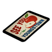 Youngstown Ohio Apple - Vintage Travel Magnet (Linke Seite)