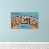 Youngstown, Ohio - Große Buchstabenszenen 2 Leinwanddruck (Insitu (Holzboden))