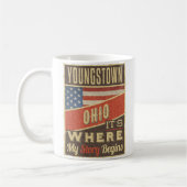Youngstown Ohio Kaffeetasse (Links)