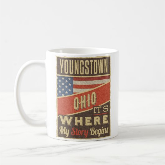 Youngstown Ohio Kaffeetasse (Links)