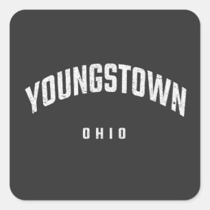 Youngstown Ohio OH Quadratischer Aufkleber