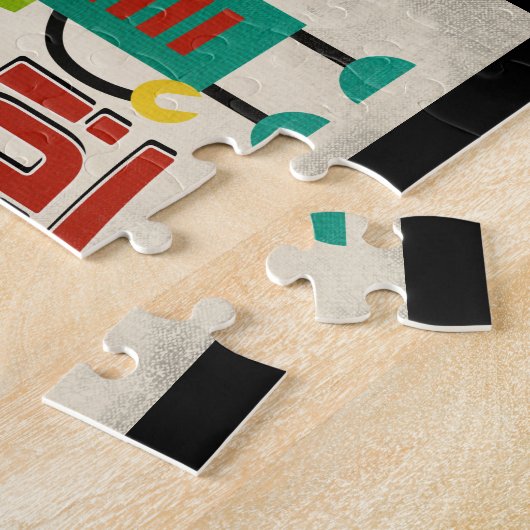 Youngstown Ohio Robot - Funny Vintag Puzzle (Seite)