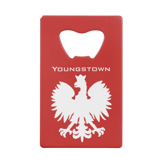 Youngstown Polish Eagle Bottle Opener Geldbeutel Flaschenöffner (Vorderseite)