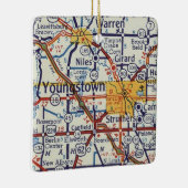 Youngstown Retro Map Keramikornament (Rechts)