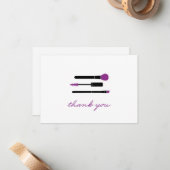 Younique Vielen Dank, Makeup Brushes Mitteilungskarte (Vorderseite/Rückseite Beispiel)