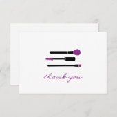 Younique Vielen Dank, Makeup Brushes Mitteilungskarte (Vorne/Hinten)