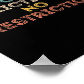 Your Affliction Is No Restriction Funny Motivation Poster (Ecke)