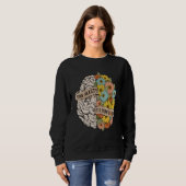Your Anciety is a lying Brain Flowers Health Brain Sweatshirt (Vorne ganz)