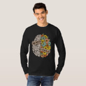 Your Anciety is a lying Brain Flowers Health Brain T-Shirt (Vorne ganz)