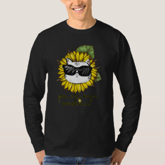 Your Are My Sunshine Cat Sunflower Cat T-Shirt